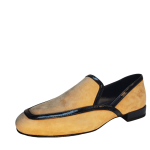 Donald Pliner Women's Rezza Smoking Slip-On Loafers Leather Camel 6M from Affordable Designer Brands
