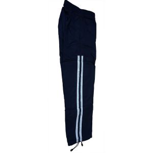Nike 115861 Mens Athletic Small Navy with Green Stripe Track pants Affordable Designer Brands