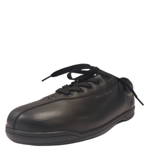 Easy Spirit Womens AP1 Light Walking Sneaker Black Leather 8.5B Affordable Designer Brands