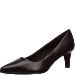Easy Street Pointe Pumps Black Faux Leather 7M from Affordable Designer Brands