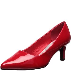 Easy Street Pointe Pumps Red Patent 6.5M from Affordabledesignerbrands.com