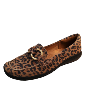 Easy Spirit Womens Casual Shoes Avienta Flat Loafers Leopard Light Natural 8.5M from Affordable Designer Brands