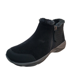 Easy Spirit Womens Shoes Elinot Suede water-resistant Ankle Booties 6.5M Black from Affordable Designer Brands