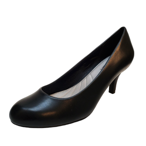 Easy Street Womens High Heel Dress Shoes Passion Slip on  Pumps 8M Black Affordable Designer Brands