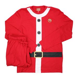 Family PJs 2-Piece Long Sleeve Santa Suit Pajama Set Red XLarge Affordable Designer Brands