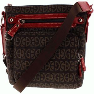 Giani Bernini Handbag, Monogram Crossbody Red Affordable Designer Brands