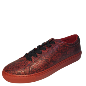 GUESS Men's Barette2 Lace-Up Sneaker Red 12 M Affordable Designer Brands