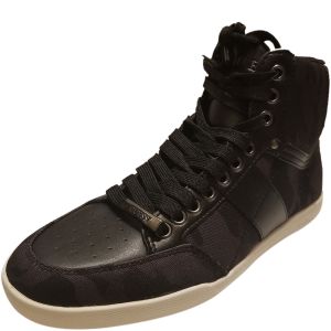 Guess Men's High-top Fomo Sneakers Black Camouflage 7.5 M from Affordable Designer Brands