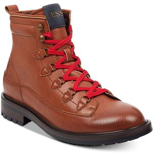 GUESS Men's Ruskin Alpine Boots Cognac Brown 10M Affordable Designer Brands