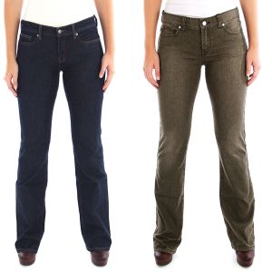 Henry & Belle Womens Ideal Boot Cut Jeans Sizes 24 - 31 various colors Affordable Designer Brands