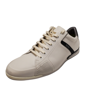 Hugo Boss Men's Saturn Low-Top Sneakers Leather  White 12M from Affordable Designer Brands