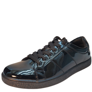INC International Concepts INC Men's Spyke Sneakers  Patent Black 8.5M Affordable Designer Brands