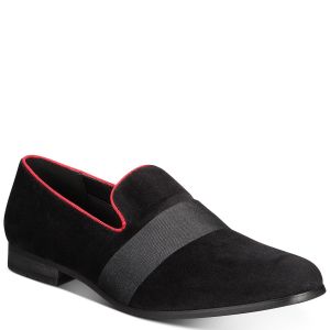 INC International Concepts INC Mens Kaizer Velvet Black Loafers 11 M from Affordable Designer Brands