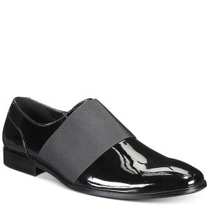 INC International Concept Mens Kain Patent Black Loafers 7.5 M from Affordable Designer Brands