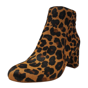 INC International Concepts Womens Floriann Ankle Boots Calf Hair Dark Leopard Print 6M from Affordable Designer Brands