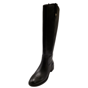 INC International Concepts Women's Fawne leather Tall Riding Boots Black Leather 6M from Affordable Designer Brands