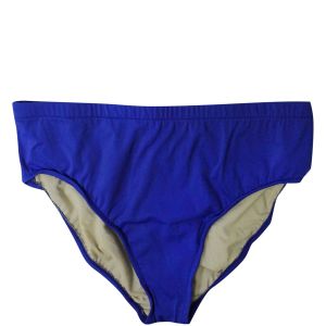 Just Beachin Womens Solid Brief Swim Bottom Lapis Purple 