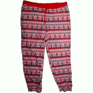 Jenni Women Fleece Jogger Pajama Pants Penguin Fairis Red  XXlarge Affordable designer Brands