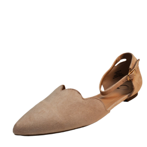 Journee Collection Womens Shoes Lana Pointed toe Ballet Flats 8M Beige Nude from Affordable Designer Brands