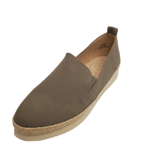 Journee Collection Womens Leela Flat Loafers Canvas Grey 6.5M from Affordable Designer Brands