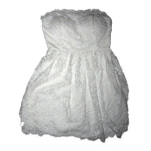 Jump Apparel Strapless Lace Fit & Flare Dress
