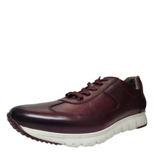Kenneth Cole New York Mens Bailey Jogger Sport Sneakers Leather Burgundy 9 M US 8UK 42 EU from Affordable Designer Brands
