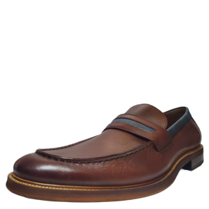 Kenneth Cole Reaction Mens Palm Penny Loafers Leather Cognac 13 M US 12UK 47 EU from Affordable Designer Brands