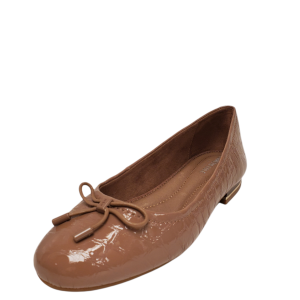 Kenneth Cole New York Womens Balance Leather Ballet Flats Fossil Brown 7.5M from Affordable Designer Brands
