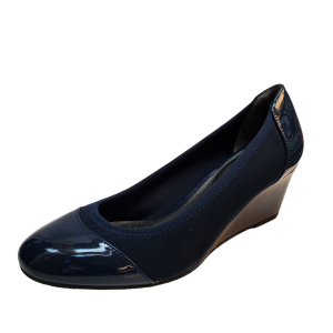 Lifestride Womens  Shoes Juliana Wedge Pumps 7.5M Navy Blue from Affordable Designer Brands