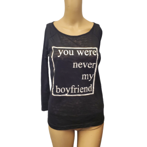 Material Girl Active Juniors Boyfriend Cutout-Back Graphic Long Sleeve Top Small Black from Affordable Designer Brands