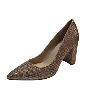 Marc Fisher Womens Dress Shoes Vivienne3 Block Heel Pumps Gold 5.5M from Affordable Designer Brands