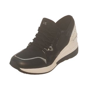 Michael Kors Liv Trainer Sneakers Black White 6M Affordable Designer Brands