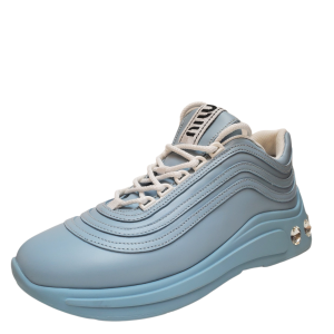 Miu Miu Women's Crystal-Embellished Chunky Sneakers Cielo Light Blue 10M US 40EU from Affordable Designer Brands