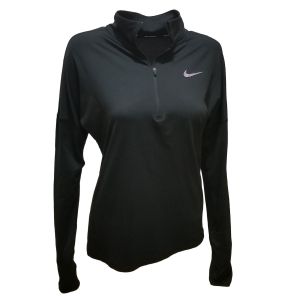 Nike Womens Dry Element Half-Zip Running Top Sweater Charcoal Grey Small