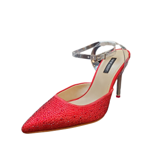 Nine West Womens Dress Shoes Sparkel5 Man-made  Red  Pumps Medium Red 8.5M Affordable Designer Brands