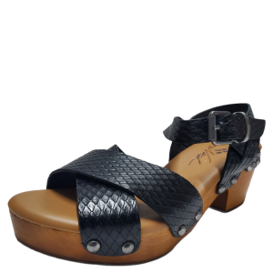 Patricia Nash Women's Gigi Dress Platform Sandals Leather Black  5.5 M US 35.5 EU Affordable Designer Brands
