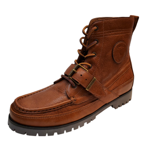 Polo Ralph Lauren Mens  Shoes Ranger Tumbled Leather Boots 8D Brown from Affordable Designer Brands