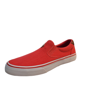 Polo Ralph Lauren Men's Shoes Thompson Wash Twill Slip On Sneakers 8D Red from Affordable Designer Brands