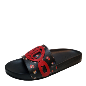 Polo Ralph Lauren Womens Shoes Ayden Slip On  Sports Slide Sandals 11B Black Red from Affordable Designer Brands
