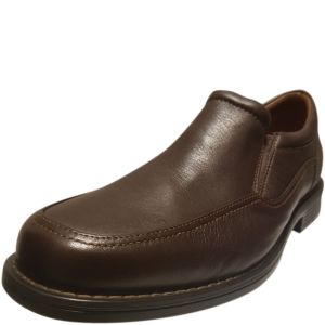 Rockport Real Capital Brown Loafers Dark Brown Tumbled 10M from Affordable Designer Brands
