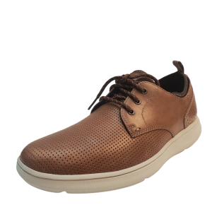 Rockport Men Casual Shoe Zaden LaceUp Brown Lightweight Leather Oxfords 8.5M Tan Affordable Designer Brands