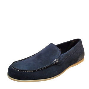 Rockport Mens Casual Shoe Malcolm Venetian Leather Slip On Loafers 8.5M Navy Blue from Affordable Designer Brands