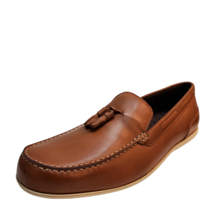 Rockport Mens Casual Shoes Malcolm Leather Slip On Tassel Loafers 9.5M Tan Brown from Affordable Designer Brands