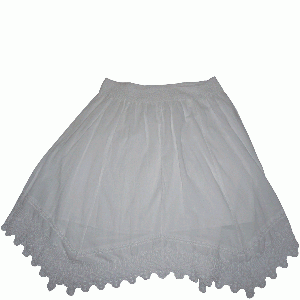 Style Co Cotton Embroidered Uneven-Hem Skirt Bright White XLarge