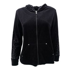 Style & co. Petite Embellished Velour Hoodie Affordable Designers Brands