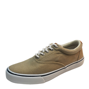 Sperry Men's Casual Shoes Striper II CVO Canvas Lace Up Sneakers 8.5M Salt Washed Chino