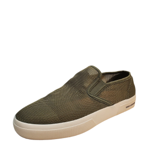 Sun + Stone Mens Casual Shoes Lyle Textile Slip On Green Loafers 10.5M Olive from Affordable Designer Brands