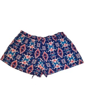 Stoosh Juniors Printed Elastic waist shorts Navy  Coral Blue  XLarge