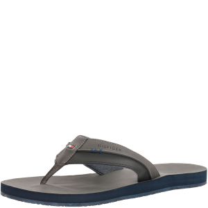 Tommy Hilfiger Mens Davidson Flip-Flops Sandal Grey 13 from Affordable Designer Brands