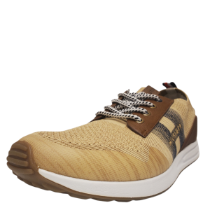 Tommy Hilfiger Mens Lew Sneakers Fabric Brown Multicolor 12M from Affordable Designer Brands